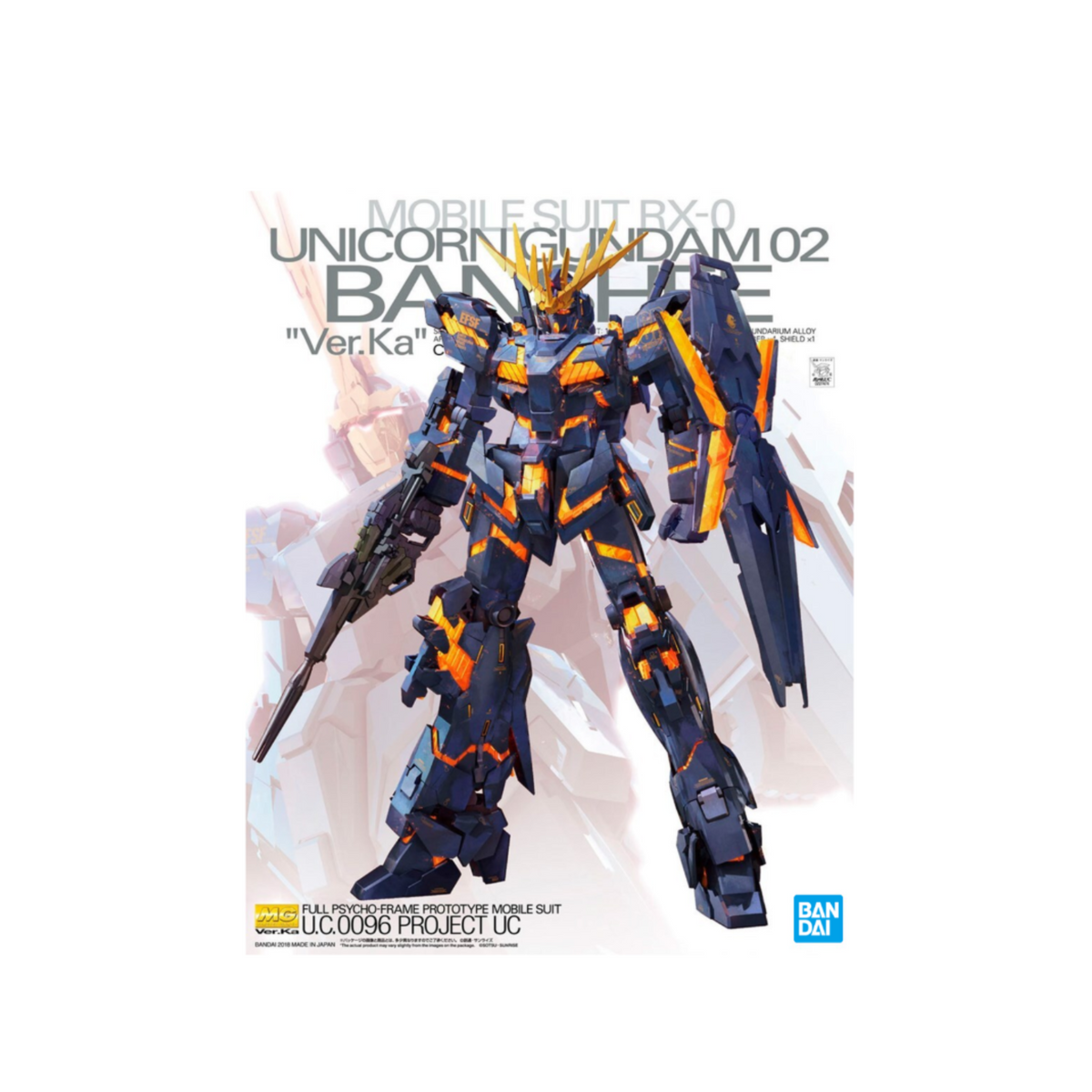 Gunpla MG 1/100 RX-0 Unicorn Gundam 02 Banshee Ver. Ka (Reissue)-Bandai-Ace Cards & Collectibles