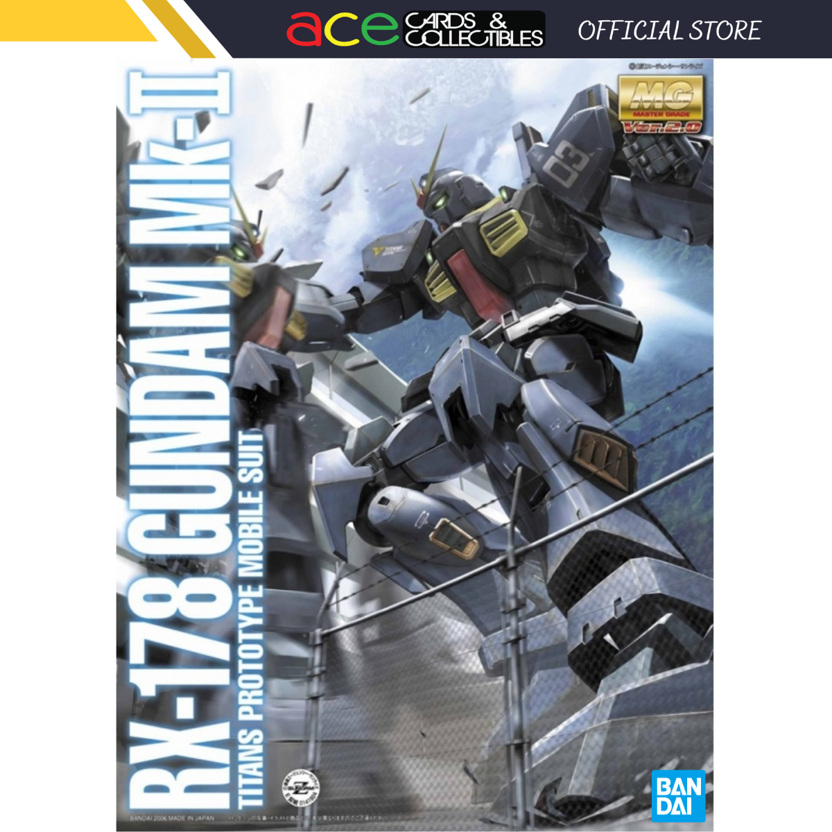 Gunpla MG 1/100 RX-178 Mk-II Ver.2.0 Titans-Bandai-Ace Cards & Collectibles