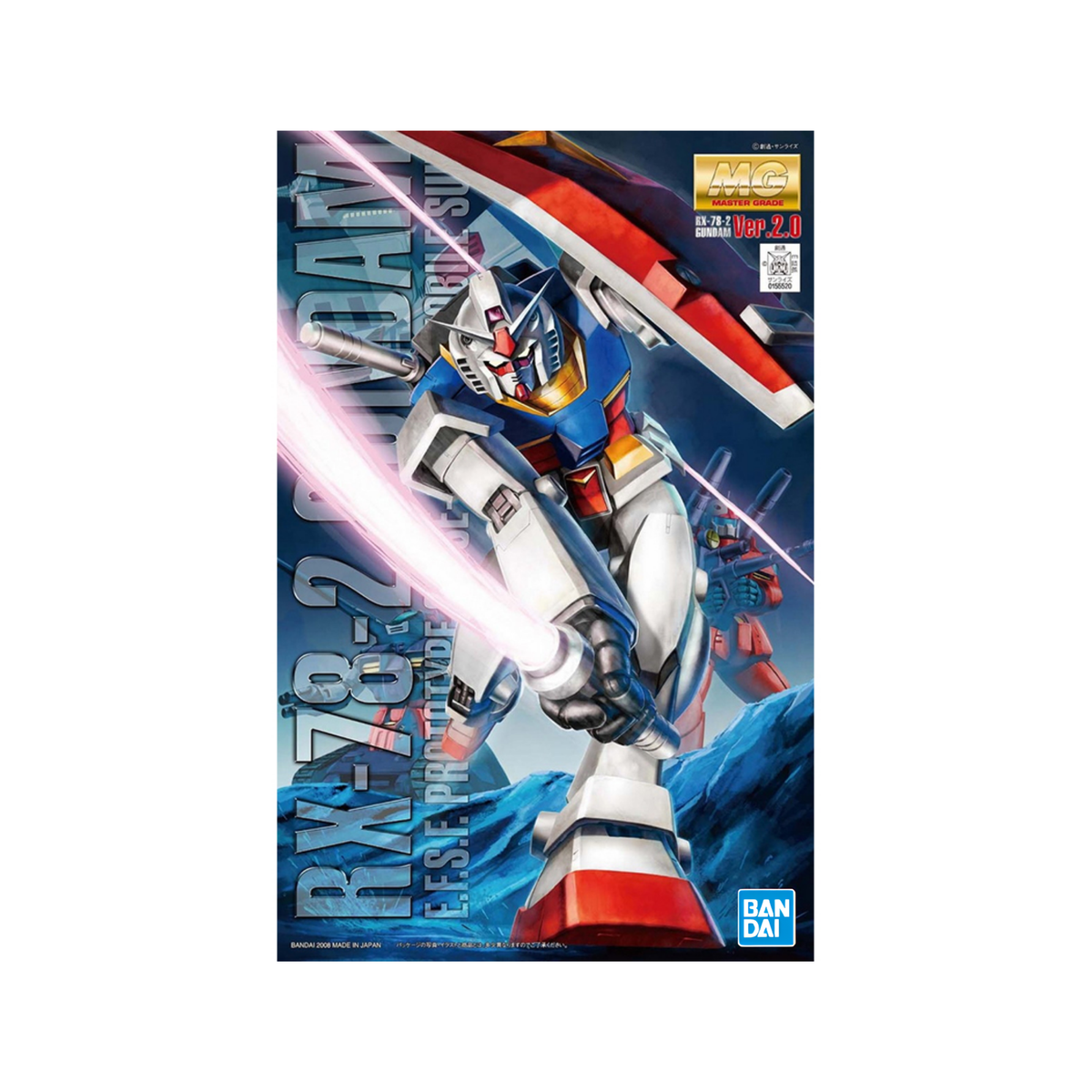 Gunpla MG 1/100 RX-78-2 Gundam Ver.2.0-Bandai-Ace Cards & Collectibles