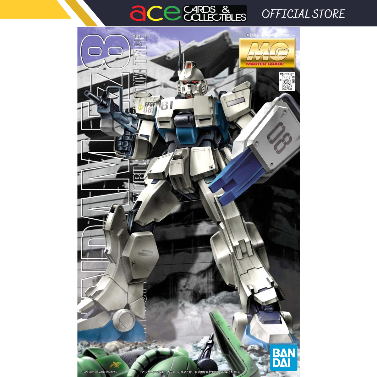 Gunpla MG 1/100 RX-79G Gundam EZ8-Bandai-Ace Cards &amp; Collectibles