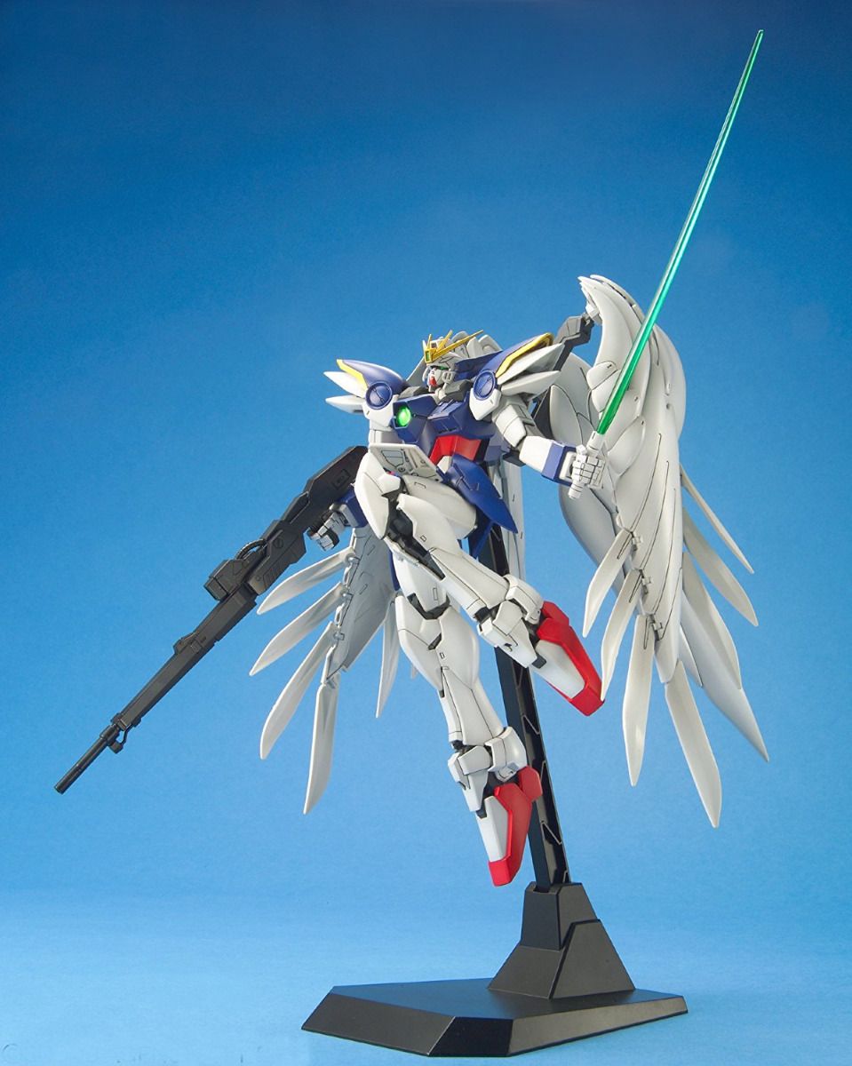 Gunpla MG 1/100 XXXG-00W0 Wing Gundam Zero-Bandai-Ace Cards &amp; Collectibles