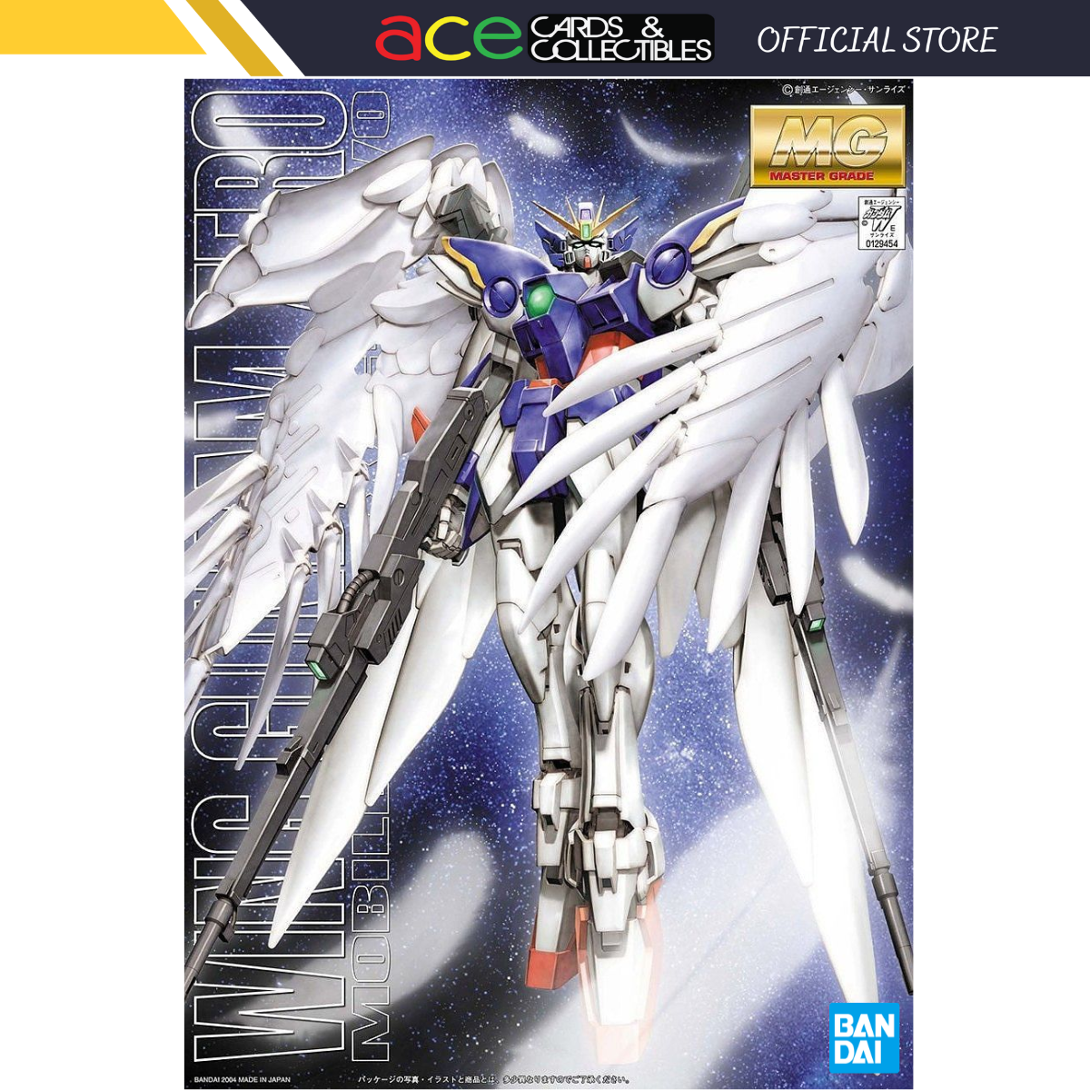 Gunpla MG 1/100 XXXG-00W0 Wing Gundam Zero-Bandai-Ace Cards &amp; Collectibles