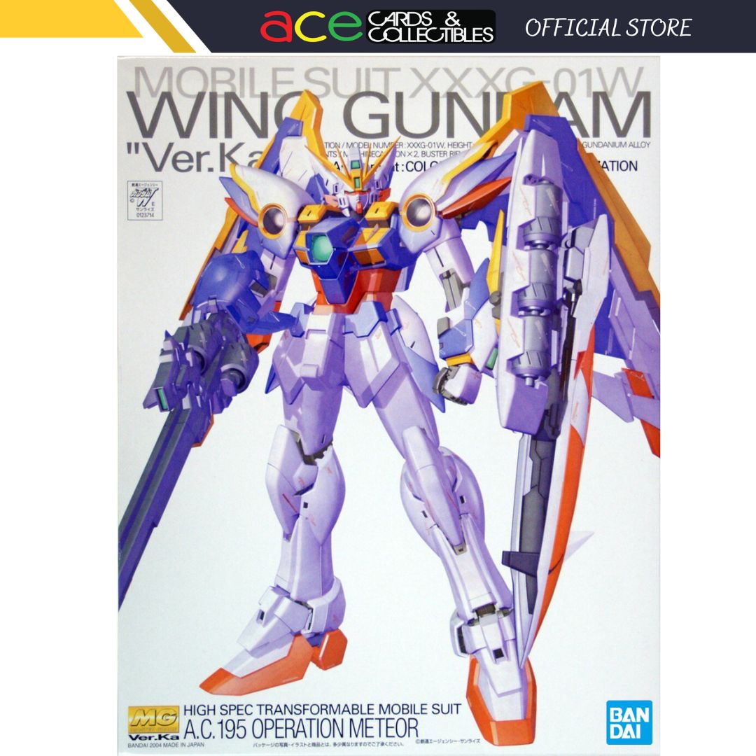 Gunpla MG 1/100 XXXG-01W Wing Gundam Ver. Ka-BANDAI-Ace Cards & Collectibles