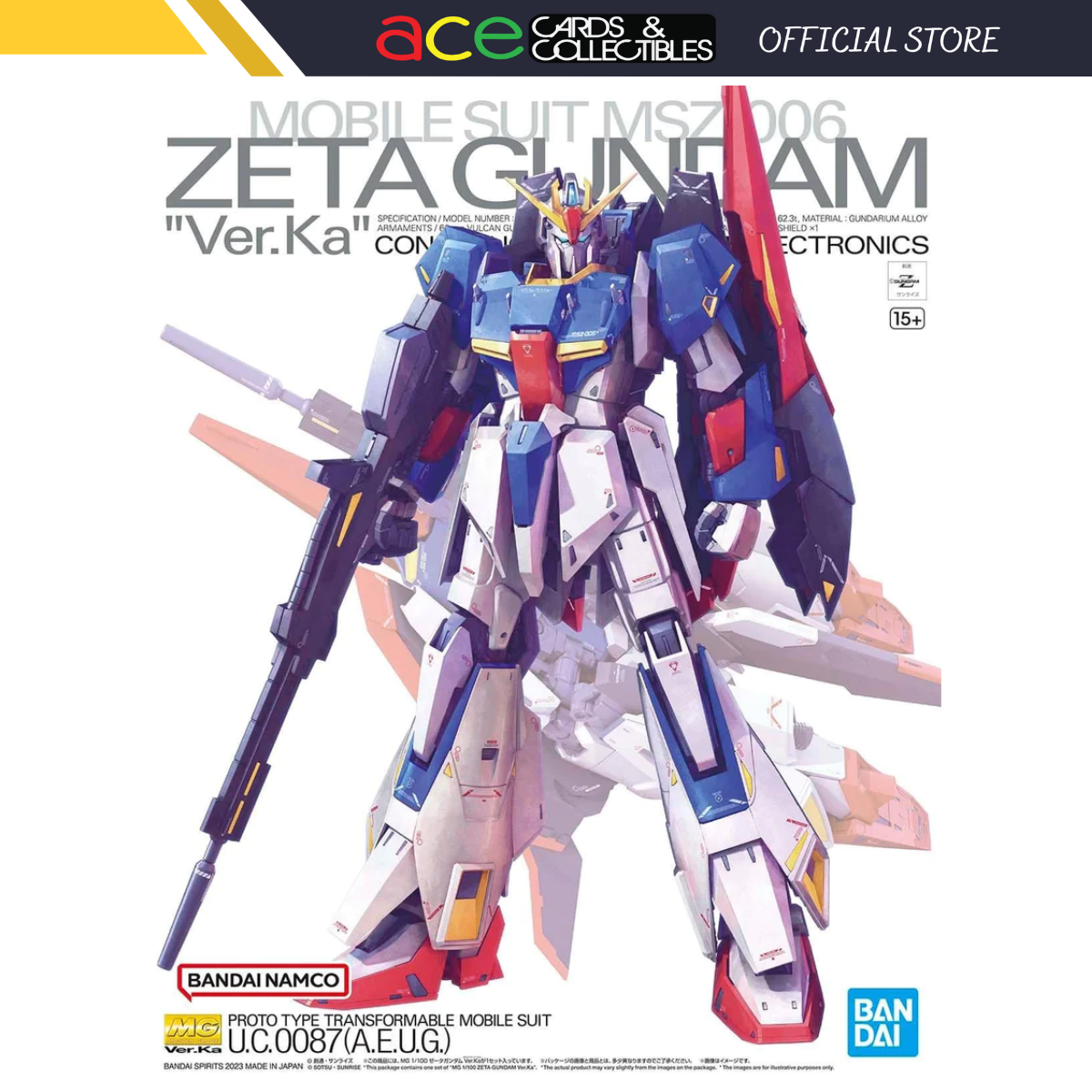 Gunpla MG 1/100 Zeta Gundam Ver Ka-Bandai-Ace Cards &amp; Collectibles