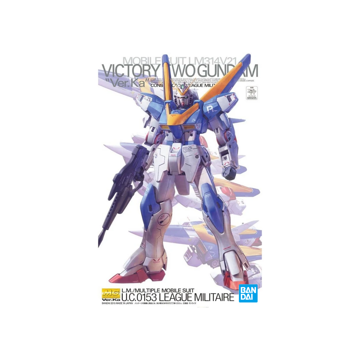 Gunpla MG V2 Plastic Model Kit Gundam Ver.Ka-Bandai-Ace Cards & Collectibles