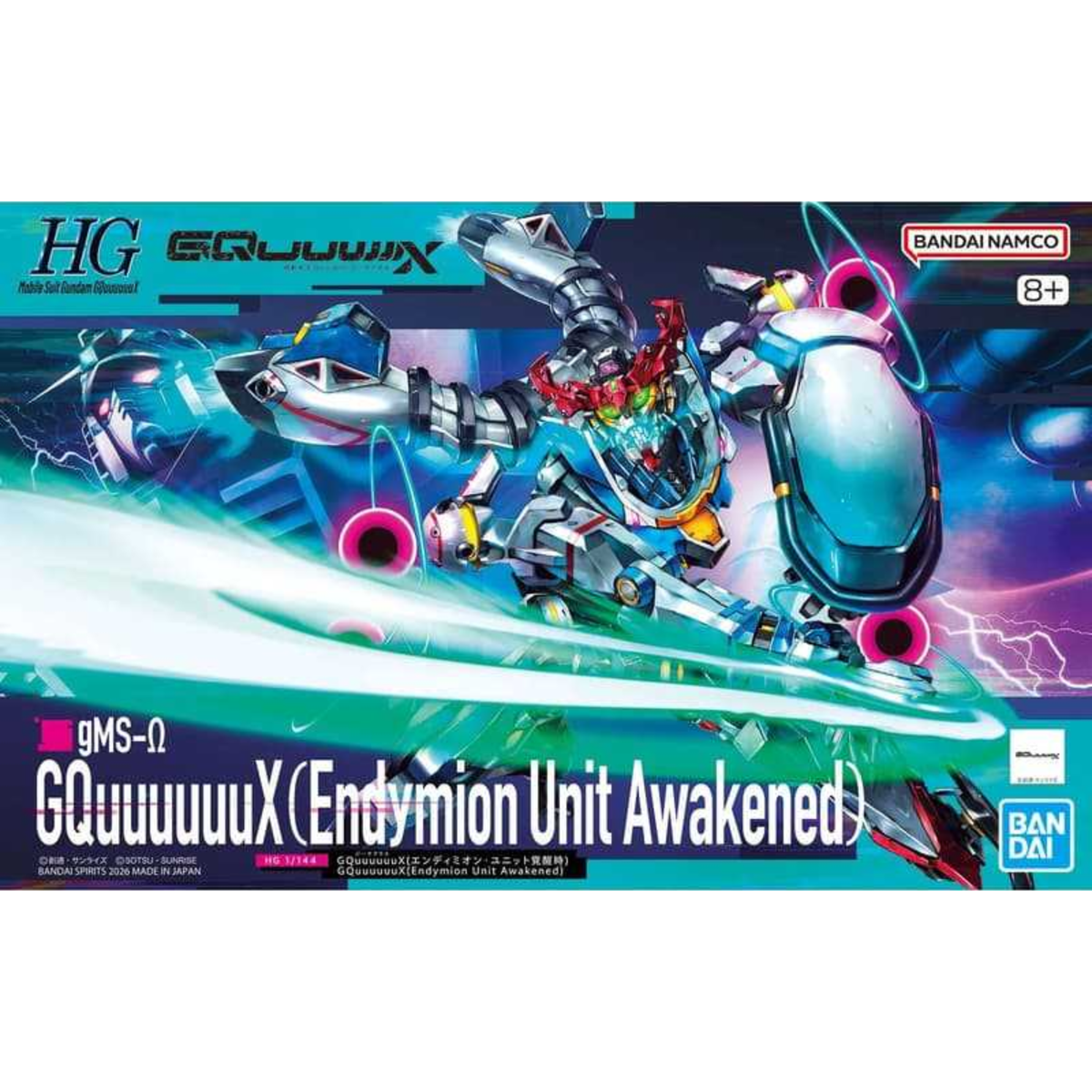 Gunpla Mobile Suit Gundam HG 1/144 GQuuuuuuX "Endymion Unit Awakened"-Bandai-Ace Cards & Collectibles