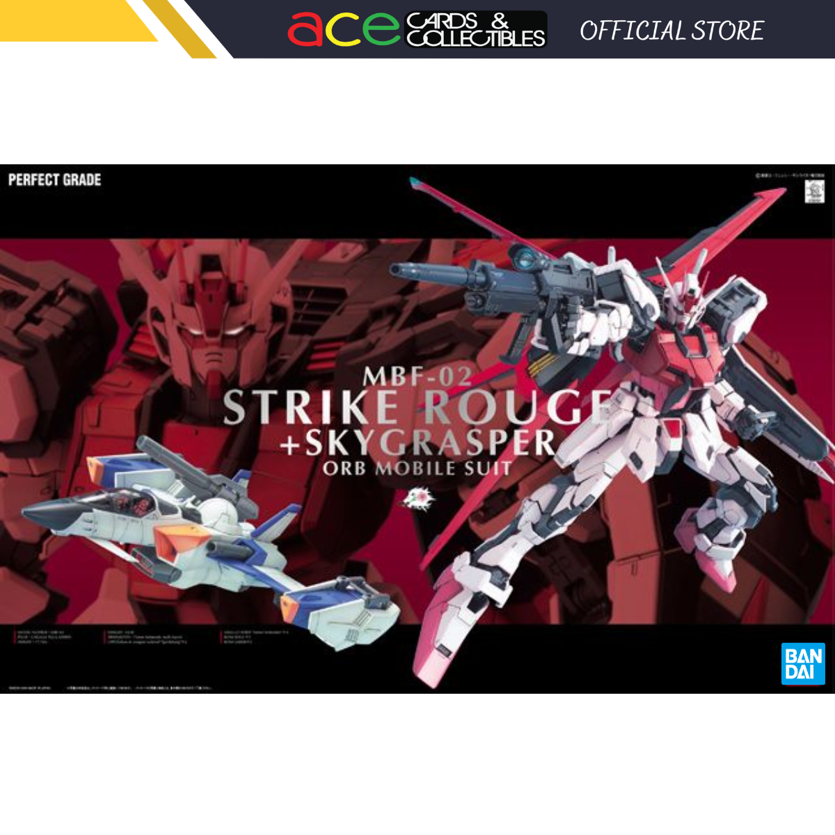 Gunpla PG 1/60 Strike Rouge + Sky Grasper Orb Mobile Suit-Bandai-Ace Cards &amp; Collectibles