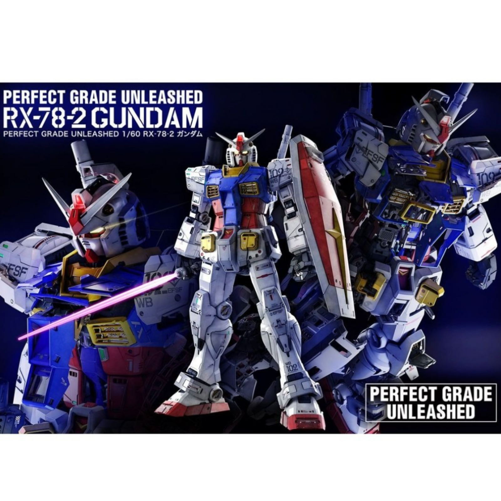 Gunpla PG Unleashed 1/60 RX-78-2 Gundam-Bandai-Ace Cards & Collectibles