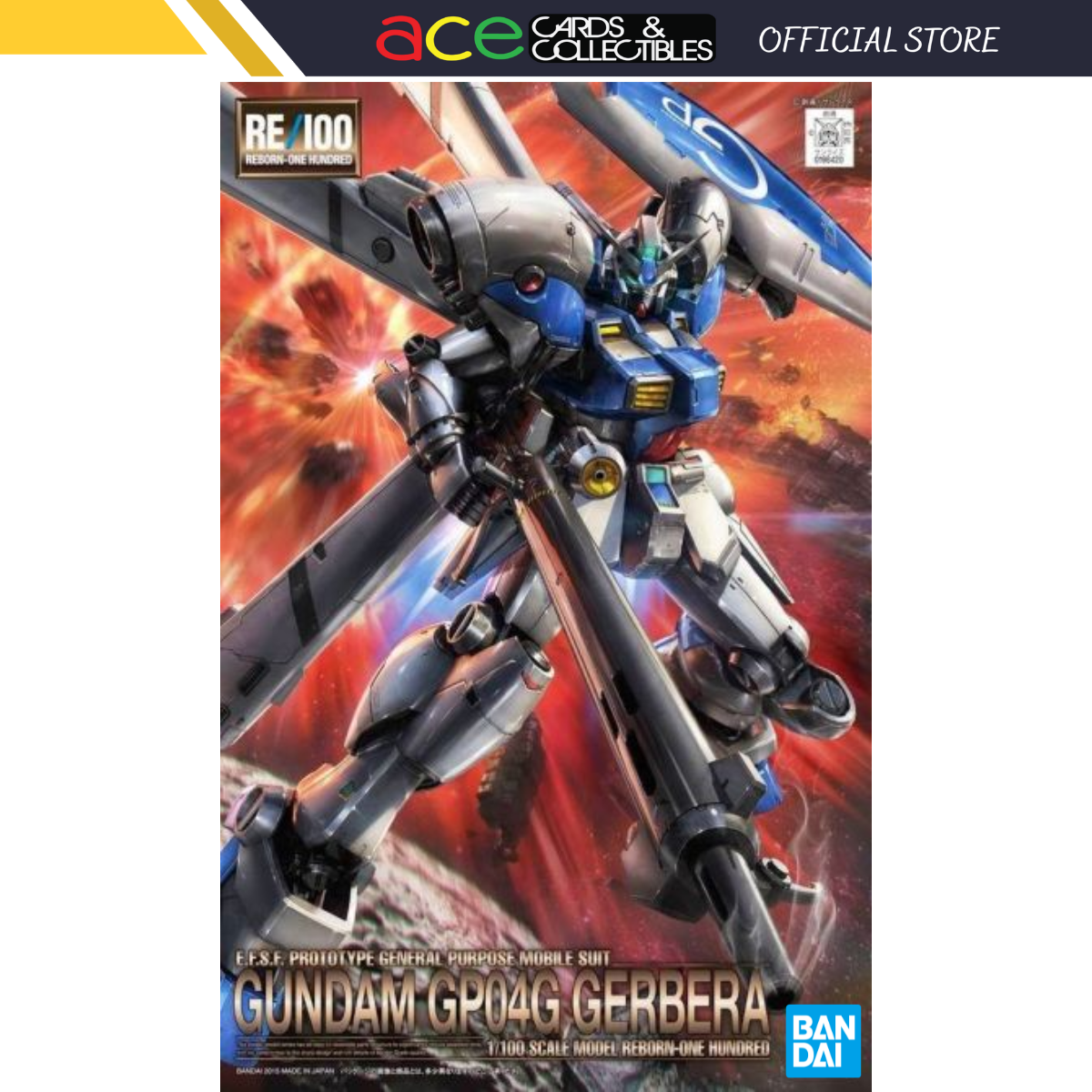 Gunpla RE 1/100 RX-78 GP04 Gundam Gerbera-Bandai-Ace Cards &amp; Collectibles