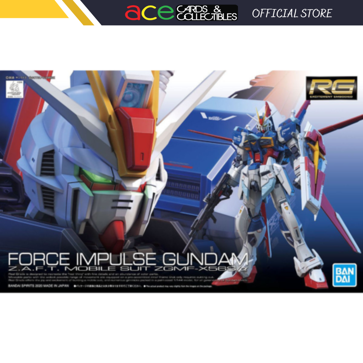 Gunpla RG 1/144 Force Impulse Gundam-Bandai-Ace Cards & Collectibles