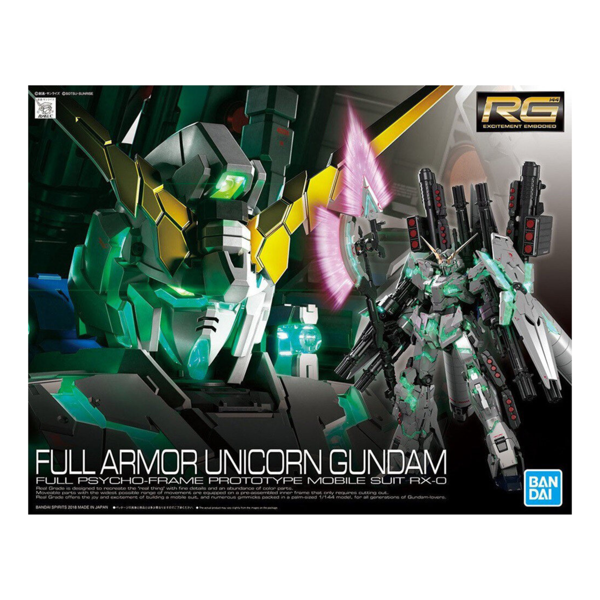 Gunpla RG 1/144 Full Armor Unicorn Gundam-Bandai-Ace Cards & Collectibles