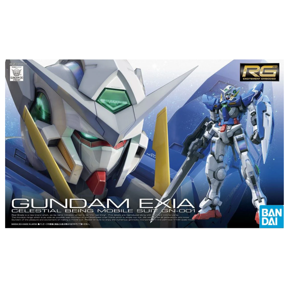 Gunpla RG 1/144 Gundam Exia-Bandai-Ace Cards & Collectibles