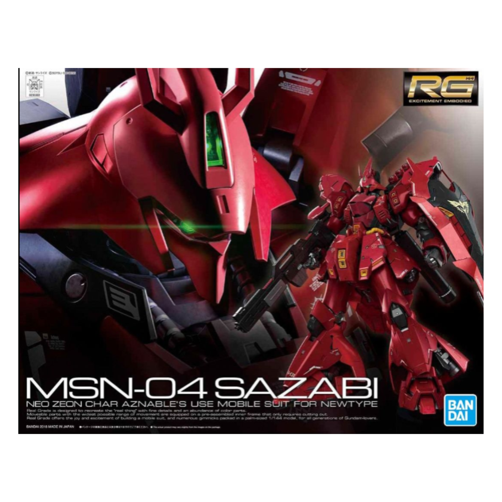 Gunpla RG 1/144 MSN-04 Sazabi-Bandai-Ace Cards & Collectibles