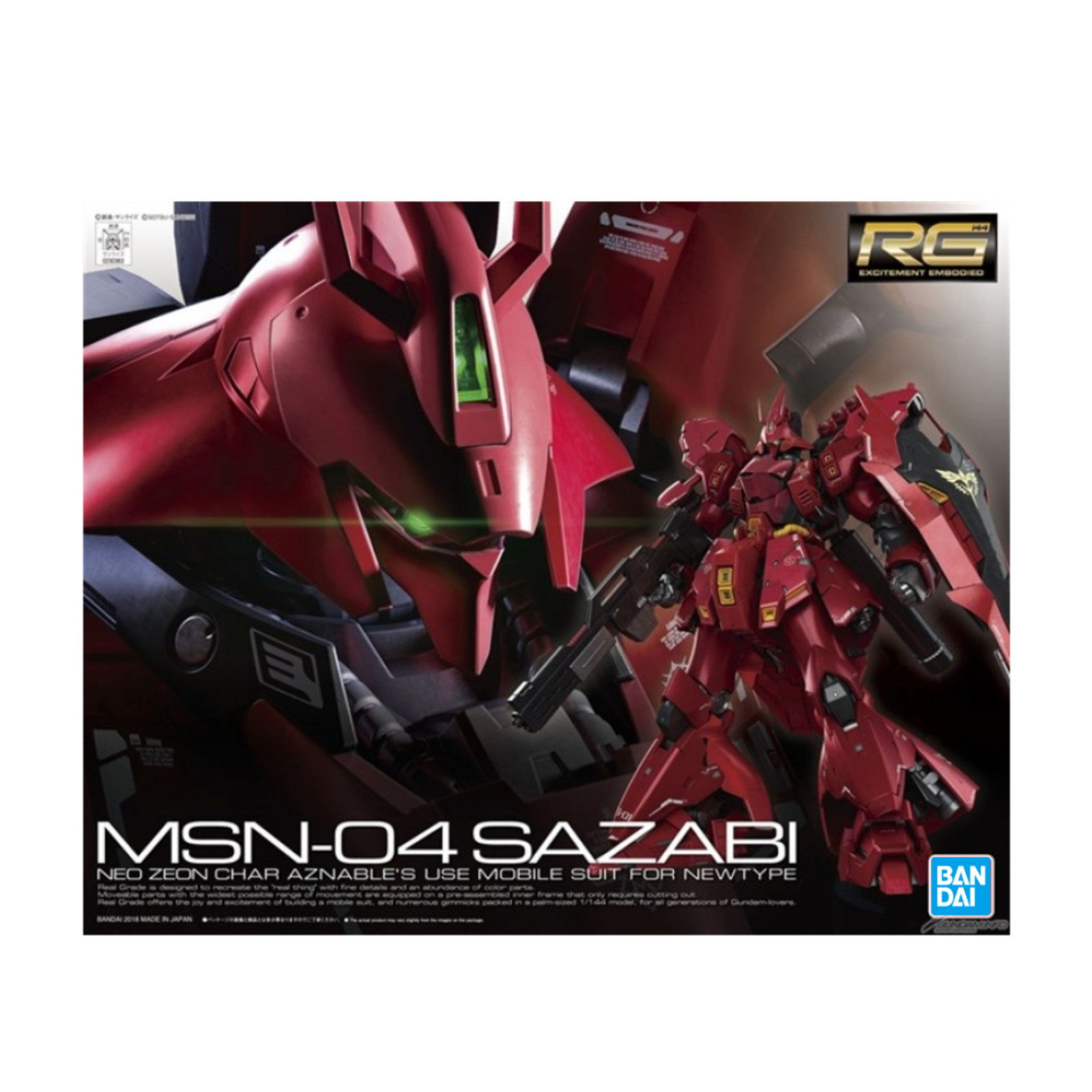 Gunpla RG 1/144 MSN-04 Sazabi-Bandai-Ace Cards & Collectibles