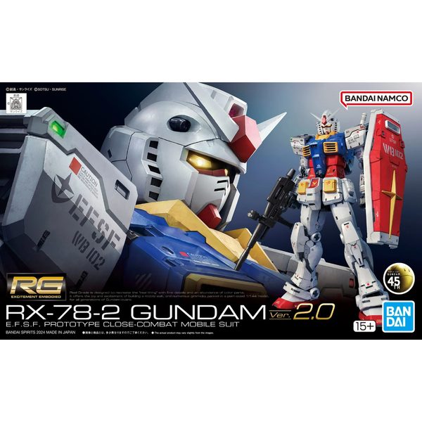 Gunpla RG 1/144 RX-78-2 Gundam Ver.2.0-Bandai-Ace Cards & Collectibles
