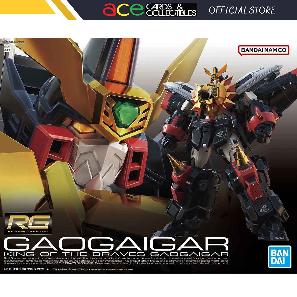 Gunpla RG The King of Braves GaoGaiGar-Bandai-Ace Cards & Collectibles