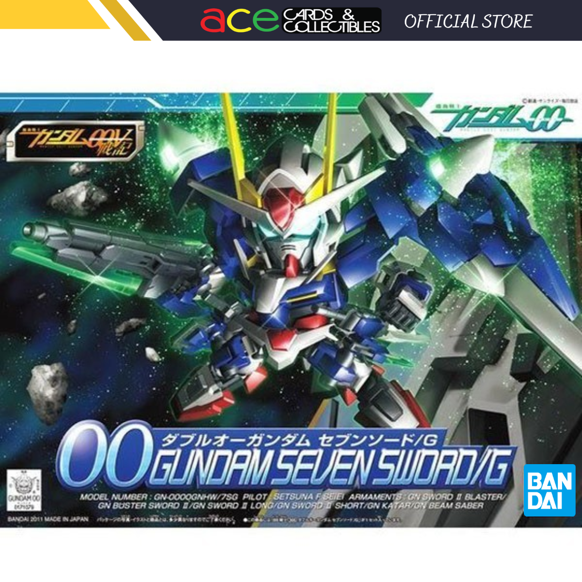 Gunpla SD BB368 OO Gundam Seven Sword/G-Bandai-Ace Cards &amp; Collectibles