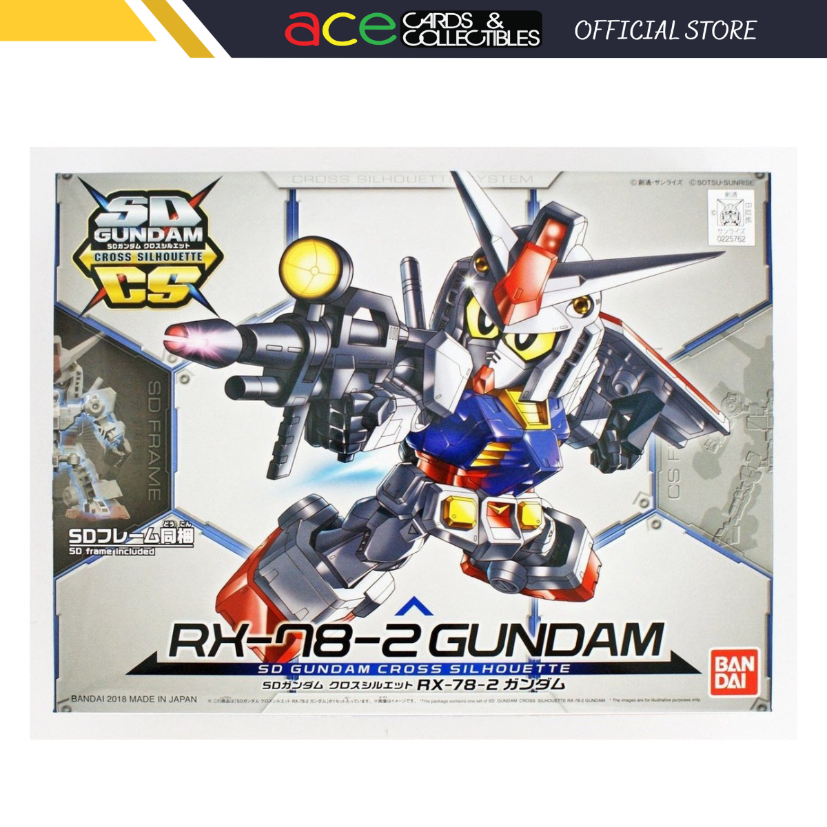 Gunpla SD Gundam Cross Silhouette RX-78-2-Bandai-Ace Cards &amp; Collectibles