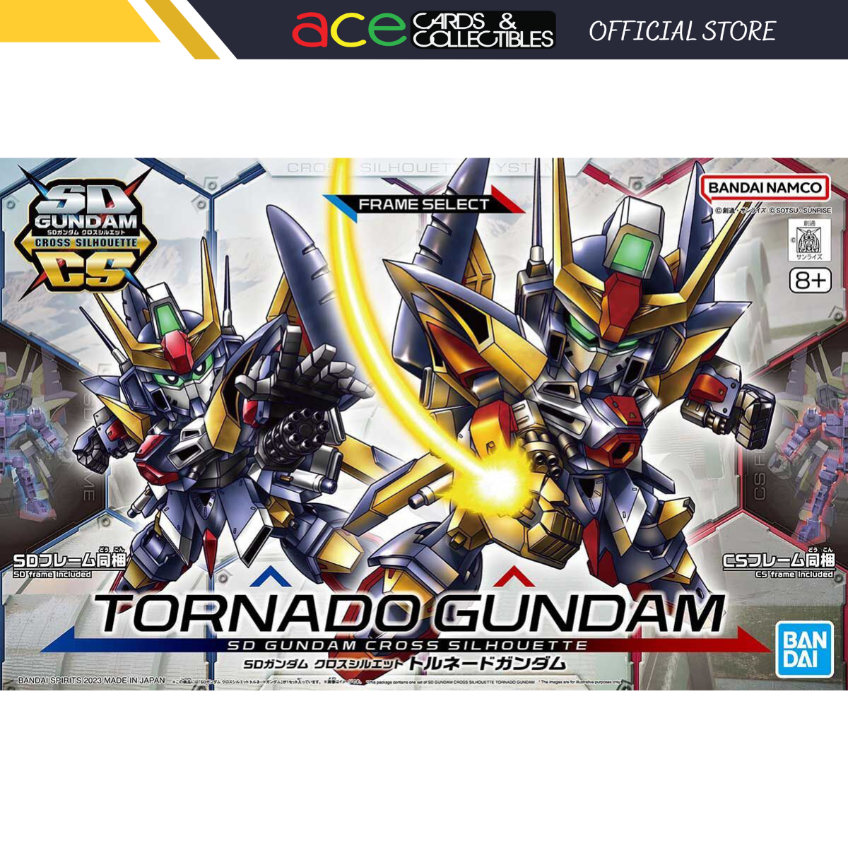 Gunpla SD Gundam Cross Silhouette Tornado Gundam-Bandai-Ace Cards & Collectibles
