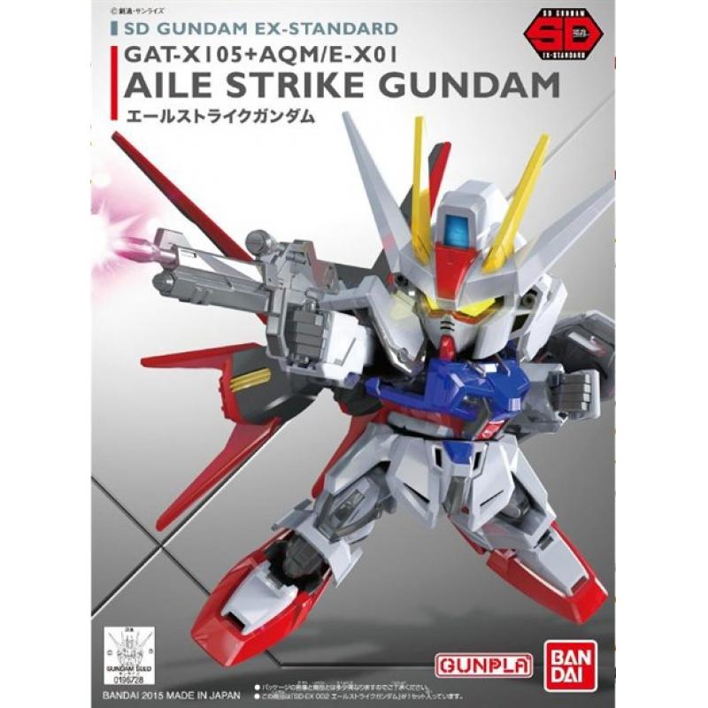 Gunpla SD Gundam EX-Standard Aile Strike Gundam-Bandai-Ace Cards & Collectibles