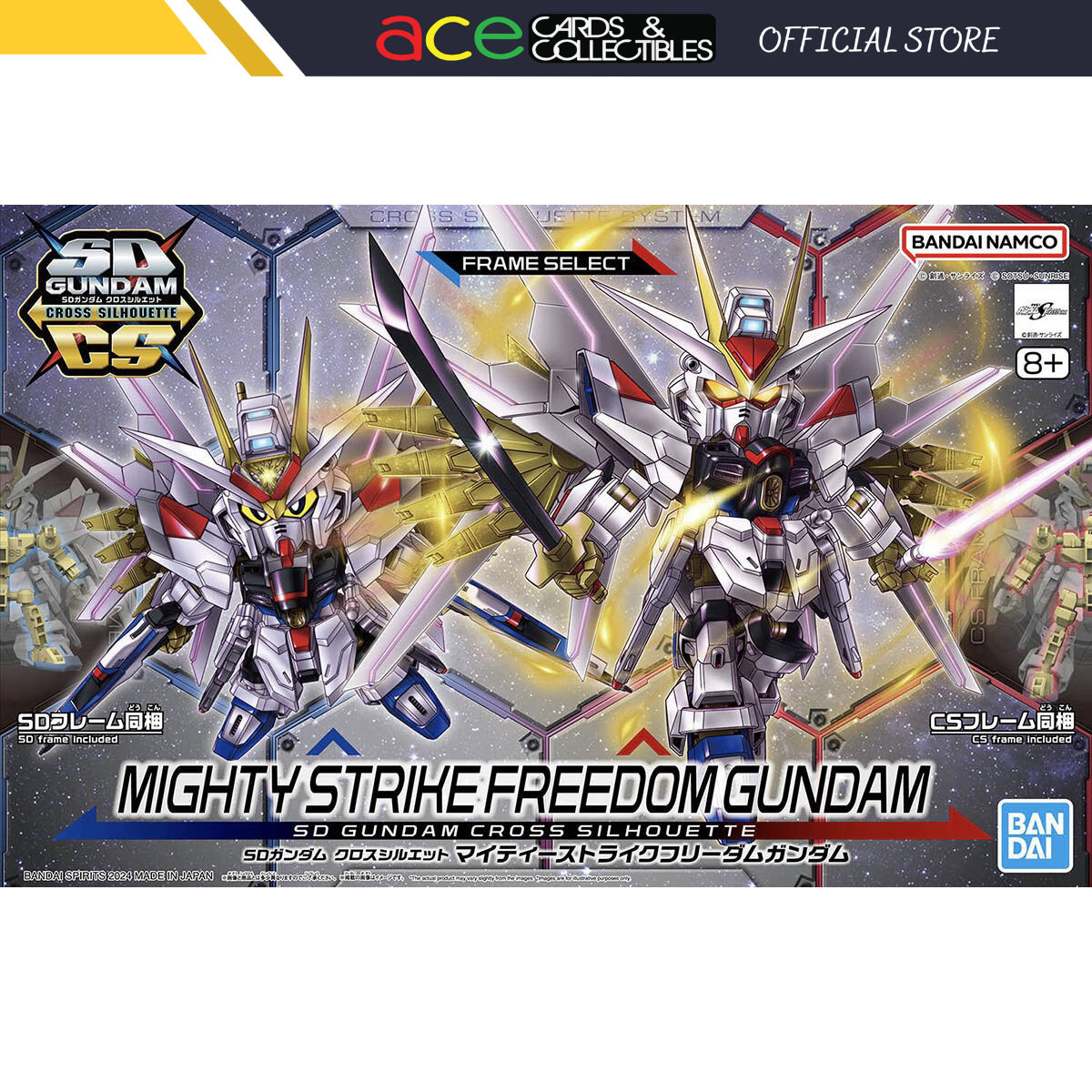 Gunpla SD Gundam Mighty Strike Freedom Gundam-Bandai-Ace Cards &amp; Collectibles