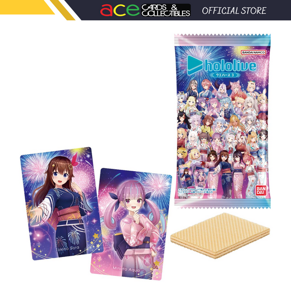 Hololive Metallic Card Collection Wafers 3-Single Pack (Random)-Bandai-Ace Cards & Collectibles