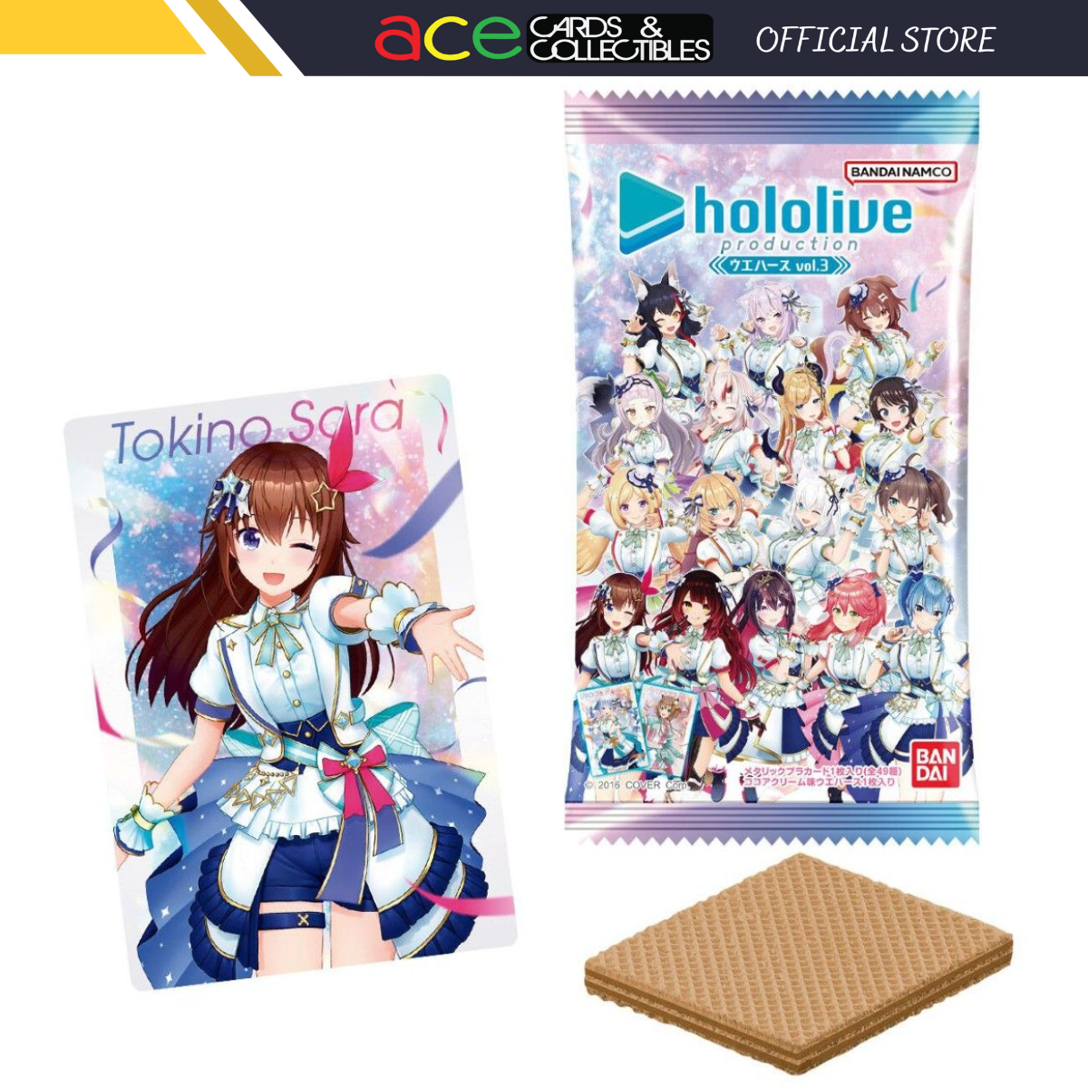 Hololive Production Wafer Vol.3-Single Pack (Random)-Bandai-Ace Cards & Collectibles