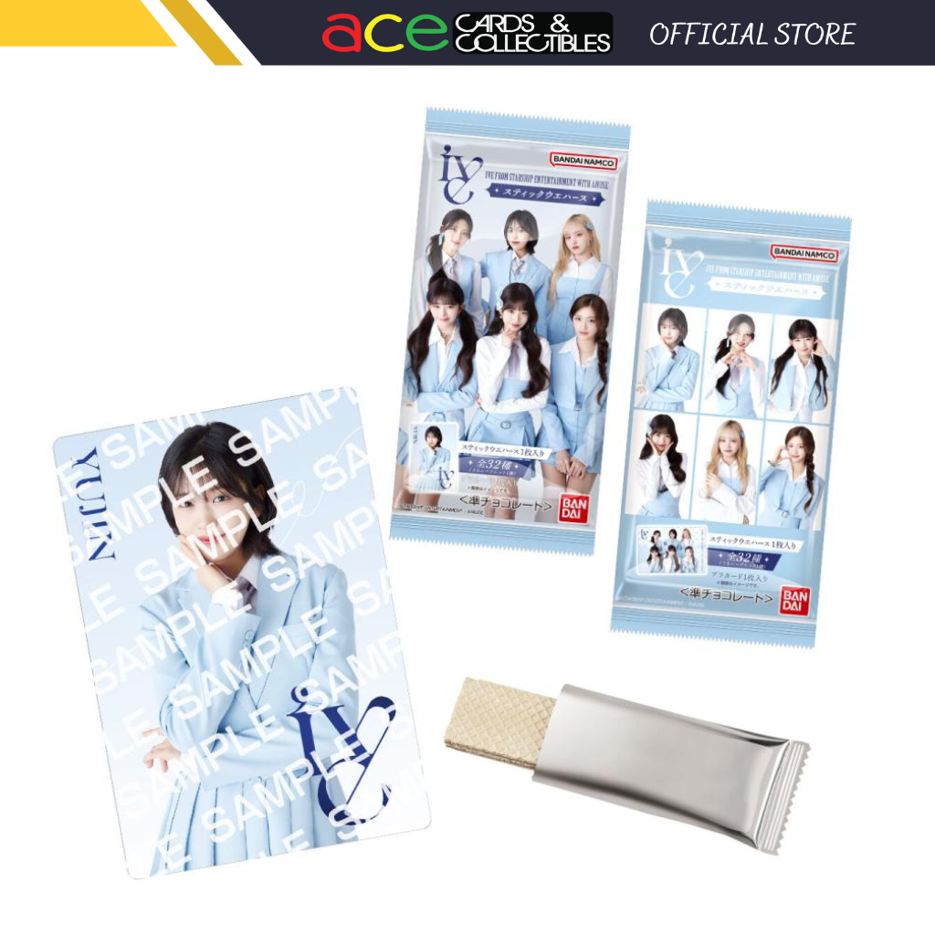 IVE From Starship Entertainment With Amuse Stick Wafer-Single Pack (Random)-Bandai-Ace Cards &amp; Collectibles