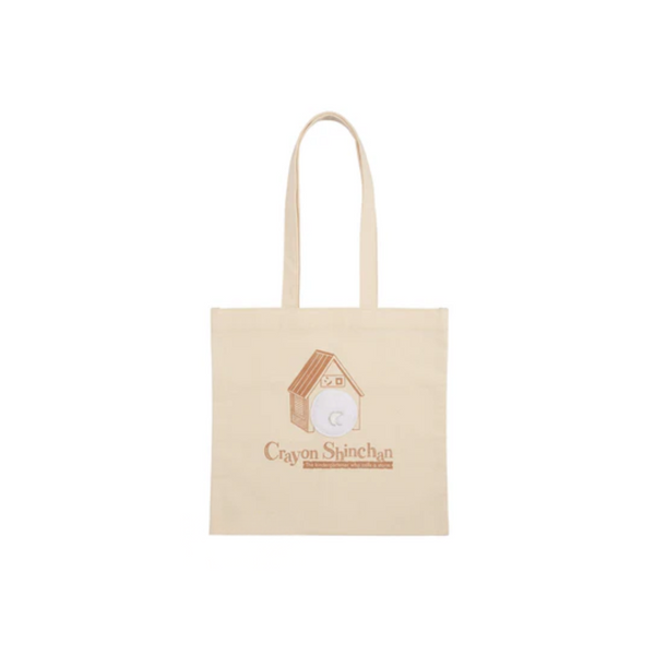 Ichiban Kuji Crayon Shin-chan: Me and my friends all together "B Prize Fluffy Shiro's Tail Tote Bag"-Bandai-Ace Cards & Collectibles