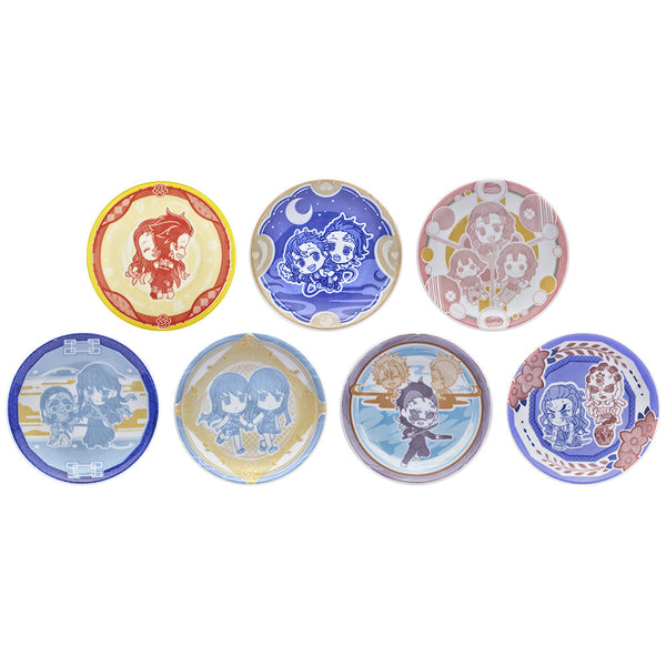 Ichiban Kuji Demon Slayer: Kimetsu no Yaiba Attack ~ "Prize E" - E Prize Kyun Character Design Plate-Bandai-Ace Cards & Collectibles