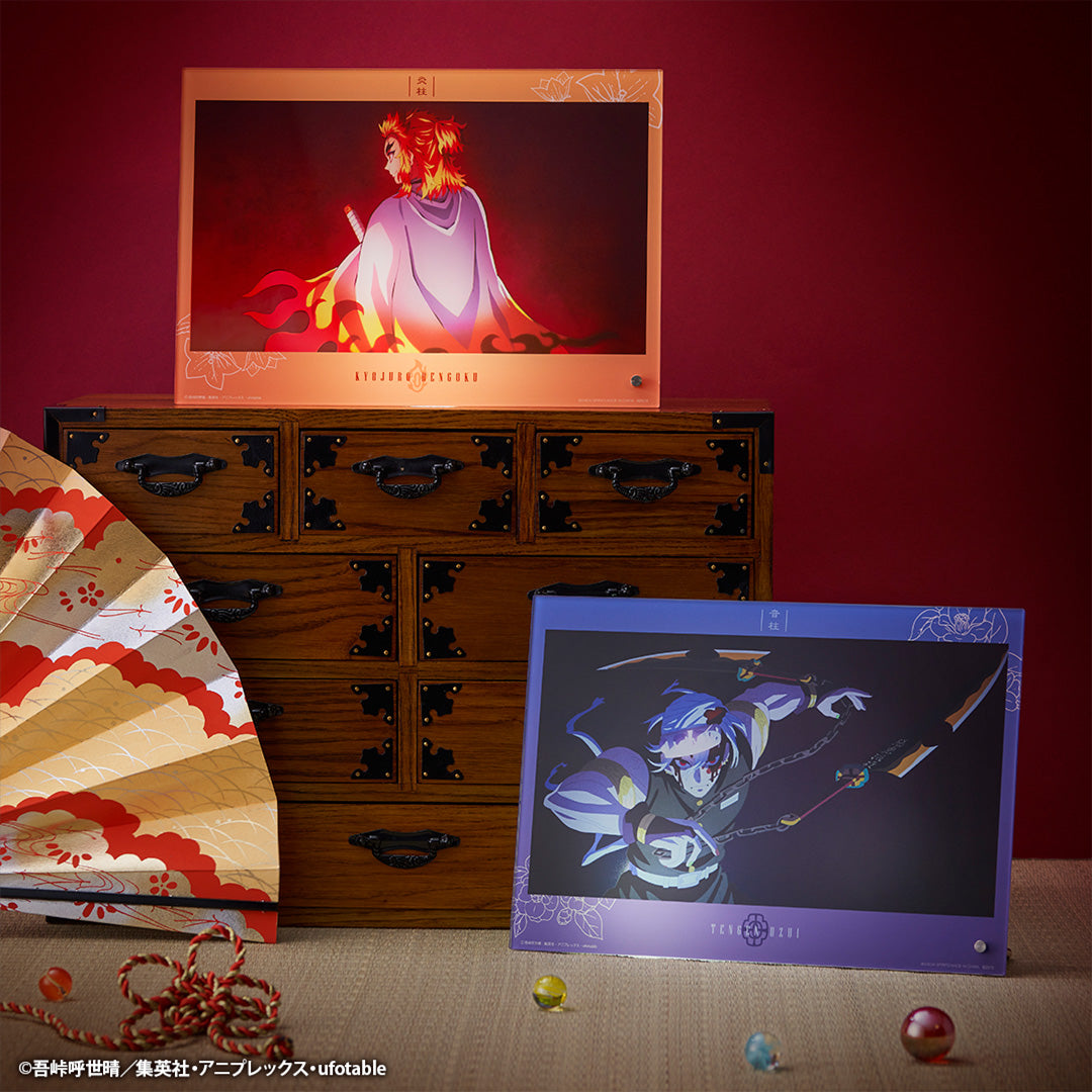 Ichiban Kuji Demon Slayer: Kimetsu no Yaiba ~The City Where Demons Dwell~The Second "Prize F - Acrylic Visual Board Rengoku Kyoujuro"-Bandai-Ace Cards & Collectibles
