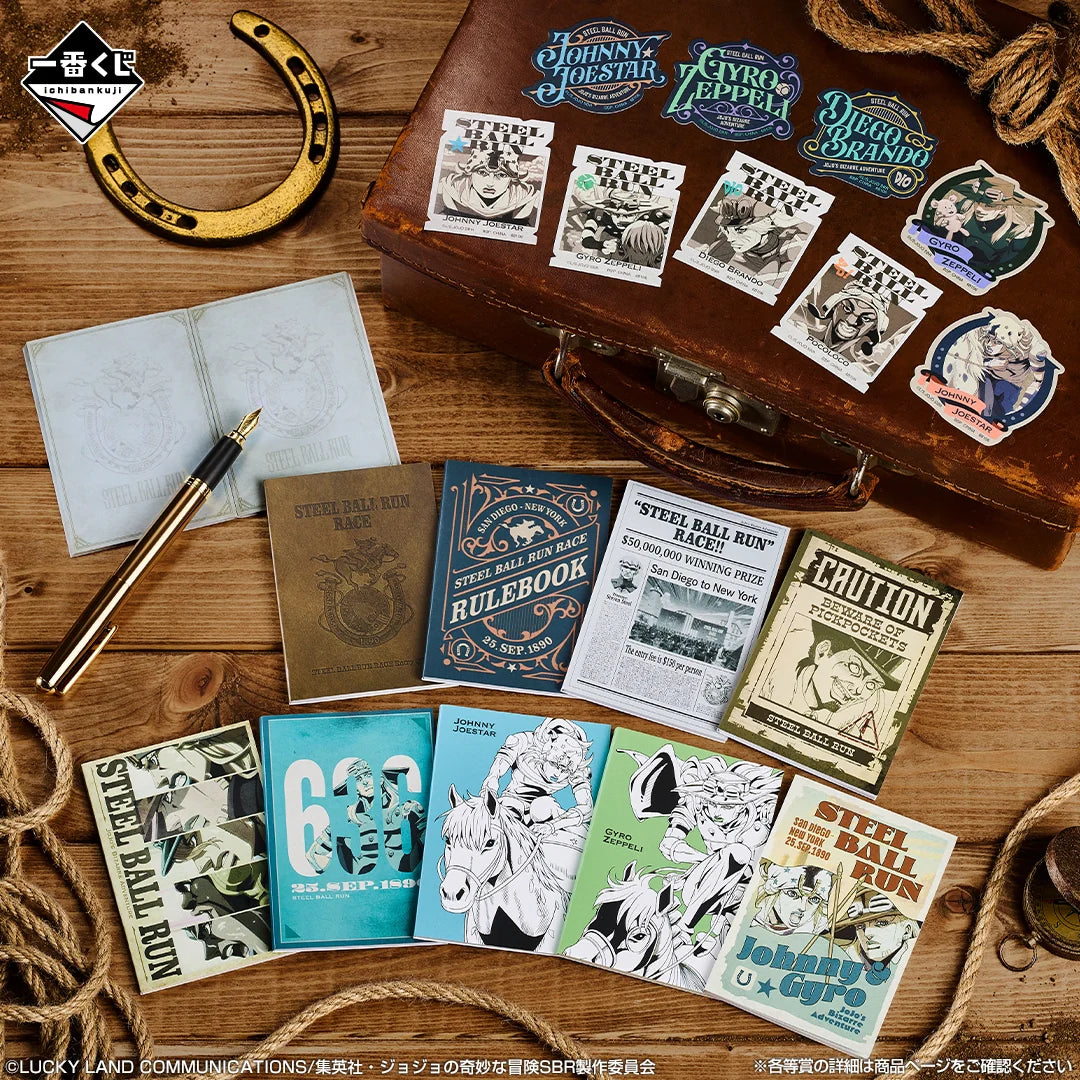 Ichiban Kuji JOJO'S BIZARRE ADVENTURE STEEL BALL RUN-Loose Tix-Bandai-Ace Cards & Collectibles