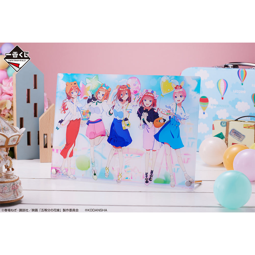 Ichiban Kuji Movie The Quintessential Quintuplets ~A Dream Moment~ Last Prize Acrylic Board-Bandai-Ace Cards & Collectibles