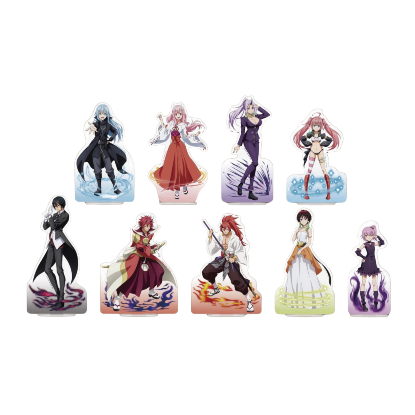 Ichiban Kuji Movie Version That Time I Got Reincarnated as a Slime -Red Lotus Bond Edition- "E Prize Acrylic Set"-Bandai-Ace Cards & Collectibles