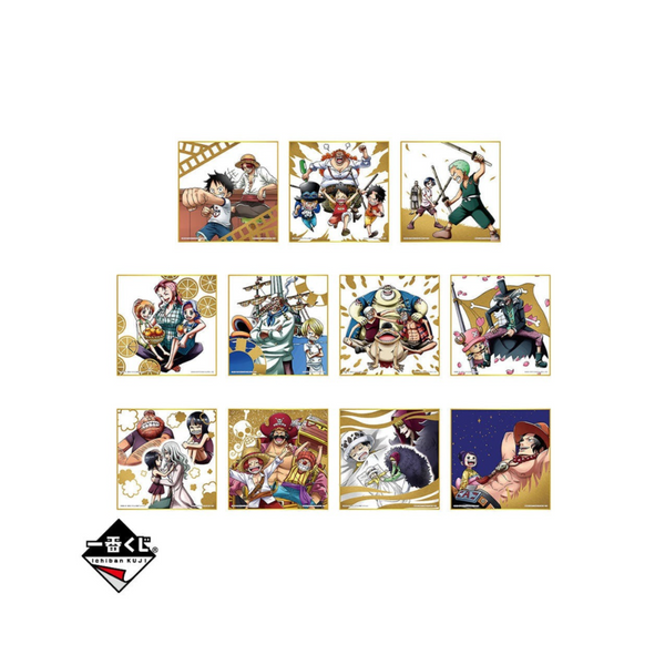 Ichiban Kuji One Piece "Best of Omnibus" H Prize - Memorial Art Board-Zeff & Sanji-Bandai-Ace Cards & Collectibles