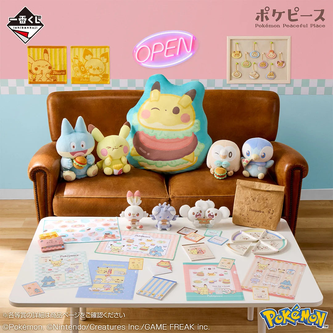 Ichiban Kuji Pokemon Peaceful -Welcome to The "PEACE" Diner-Bandai-Ace Cards & Collectibles