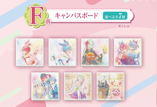 Ichiban Kuji RE:Zero-Starting Life in a Different World-Animal Parade~F Prize - Canvas board-Bandai-Ace Cards & Collectibles
