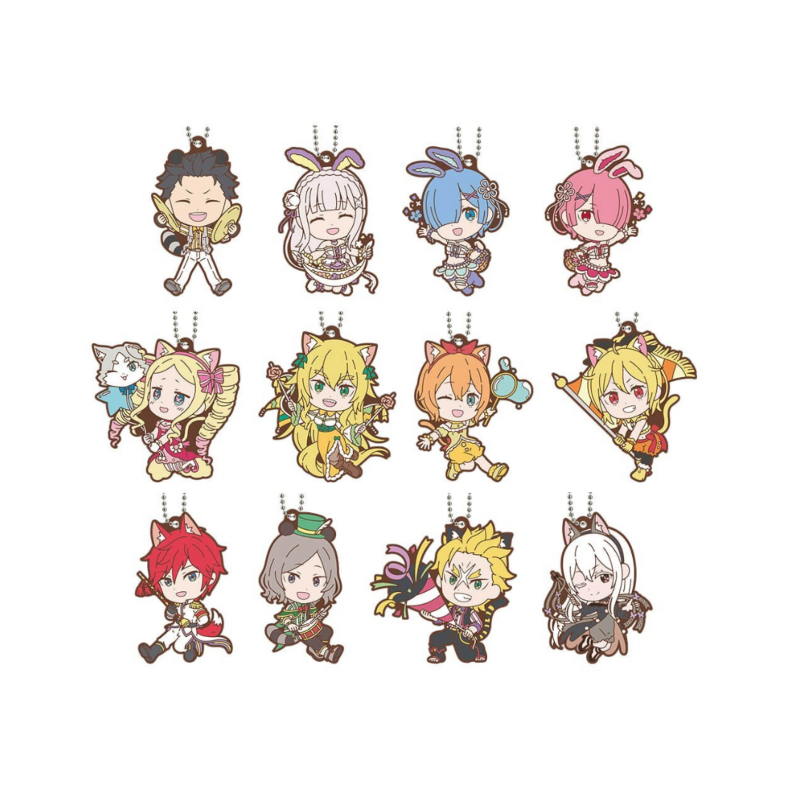 Ichiban Kuji RE:Zero-Starting Life in a Different World-Animal Parade~G Prize - Rubber key chain-Bandai-Ace Cards & Collectibles