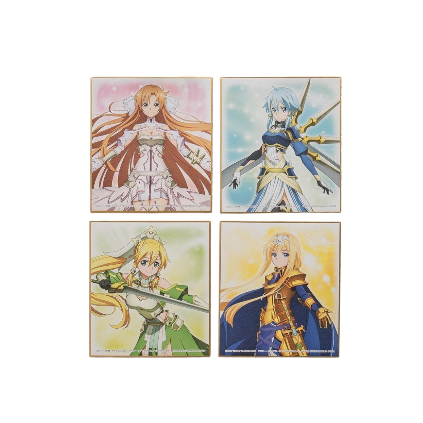 Ichiban Kuji Sword Art Online Alicization War Of Underworld G Prize - Teaser and Promotional IIlustrations Mini Colored Paper-Leafa-Bandai-Ace Cards & Collectibles
