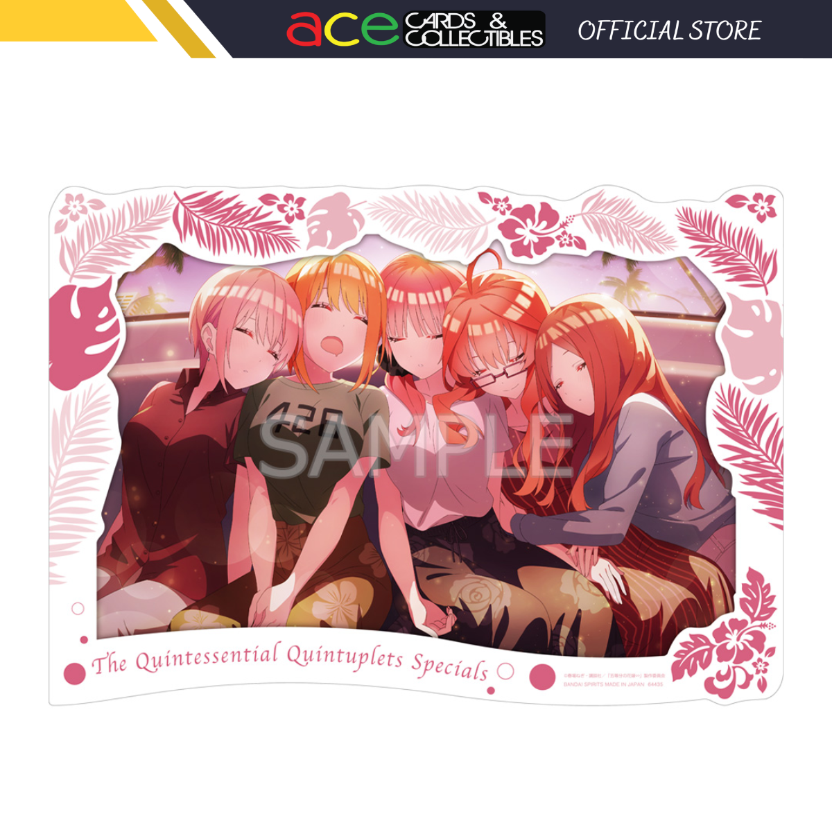Ichiban Kuji The Quintessential Quintuplets Honeymoon Last Prize Newly Drawn 5th Anniversary Art Board-Bandai-Ace Cards & Collectibles