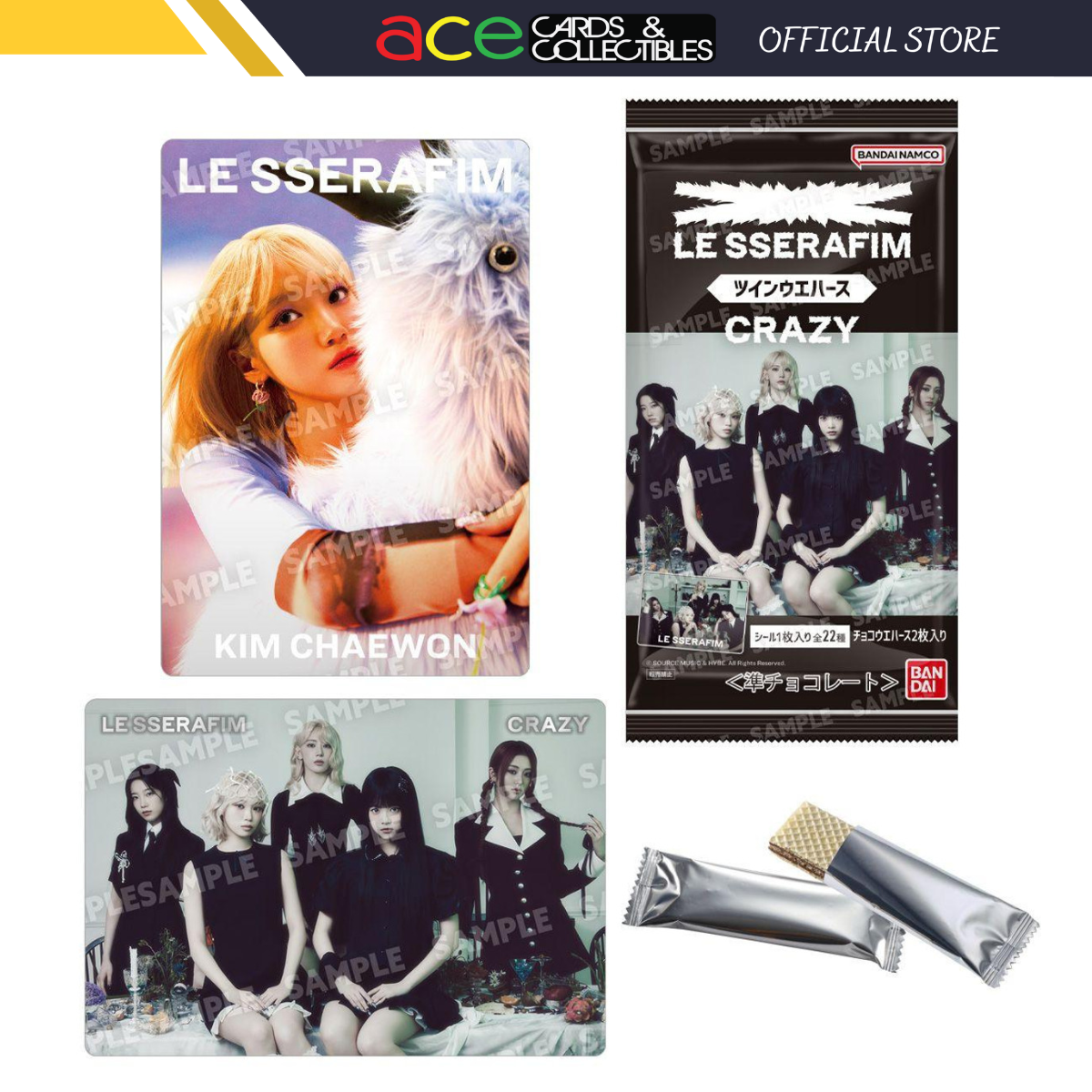 Lesserafim Twin Wafer-Single Pack (Random)-Bandai-Ace Cards & Collectibles