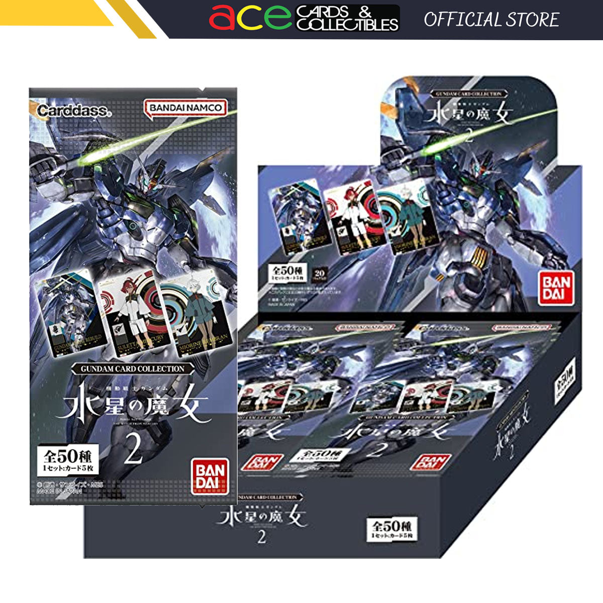 Mobile Suit Gundam: The Witch from Mercury Vol.2 Card Collection-Single Pack (Random)-Bandai-Ace Cards & Collectibles