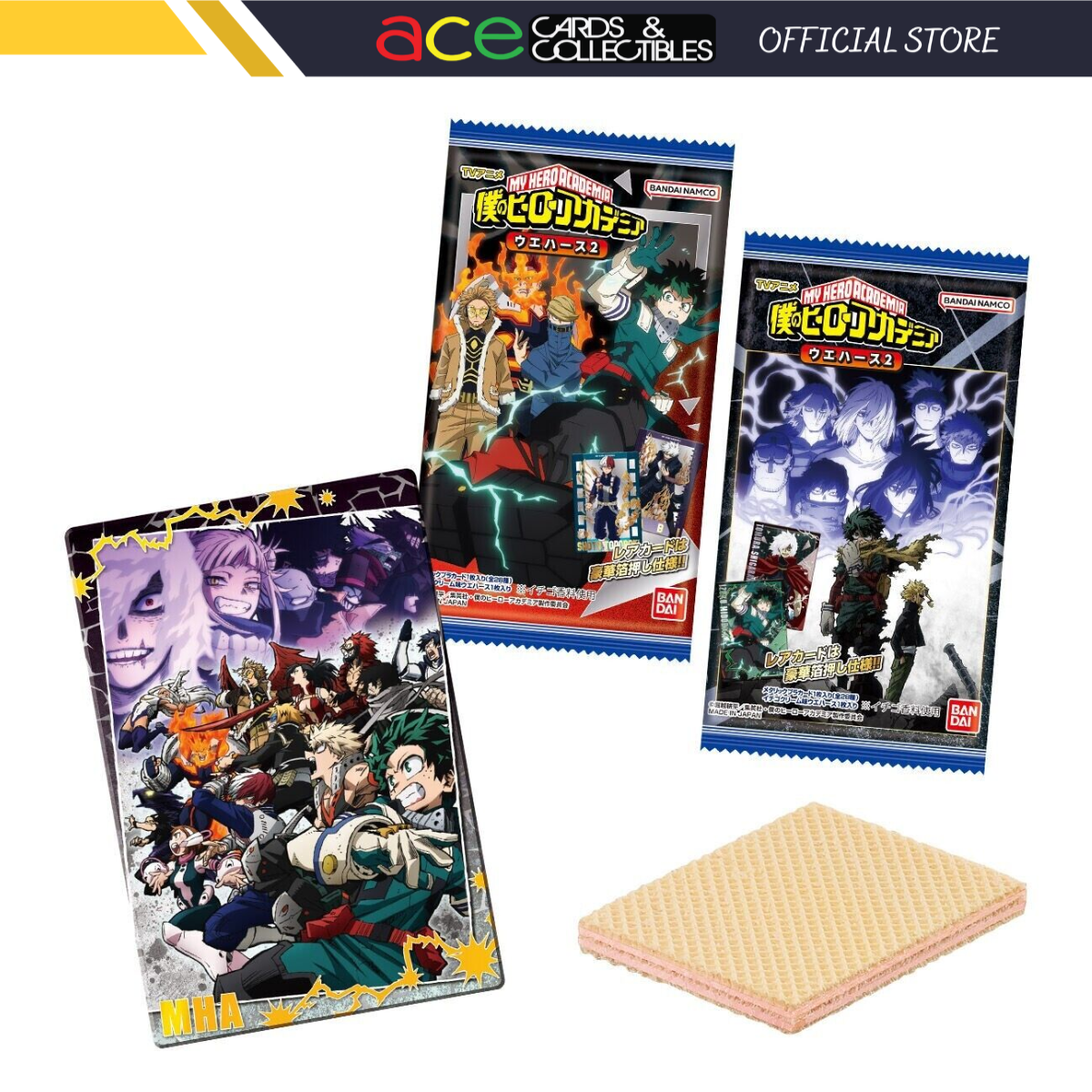 My Hero Academia Card Collection Wafer 2-Single Pack (Random)-Bandai-Ace Cards & Collectibles