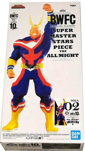 My Hero Academia World Figure Colosseum SMSP &quot;All Might&quot; (Anime Ver.)-Bandai-Ace Cards &amp; Collectibles