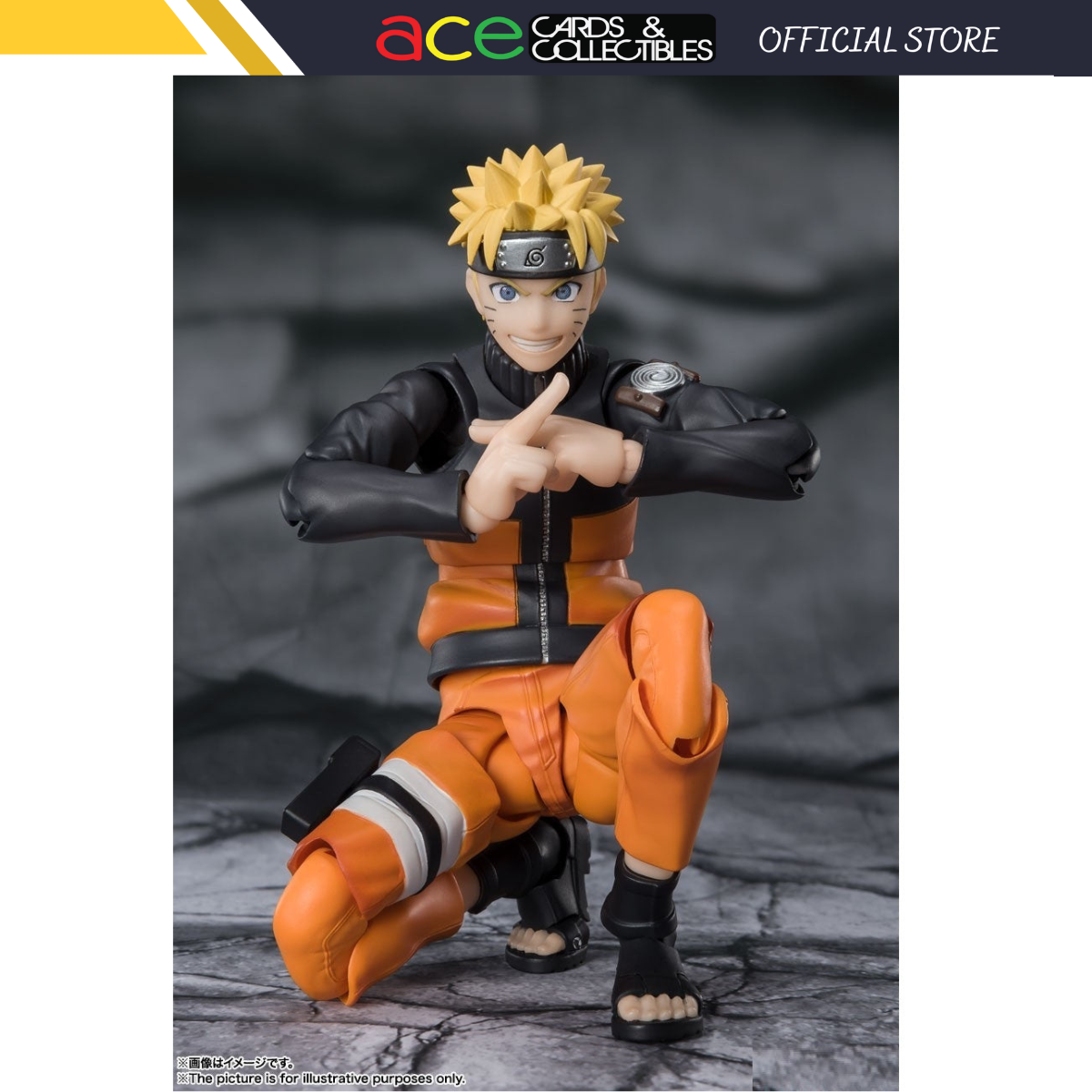 NARUTO Shippuden S.H.Figuarts Naruto Uzumaki (Completed)-Bandai-Ace Cards &amp; Collectibles