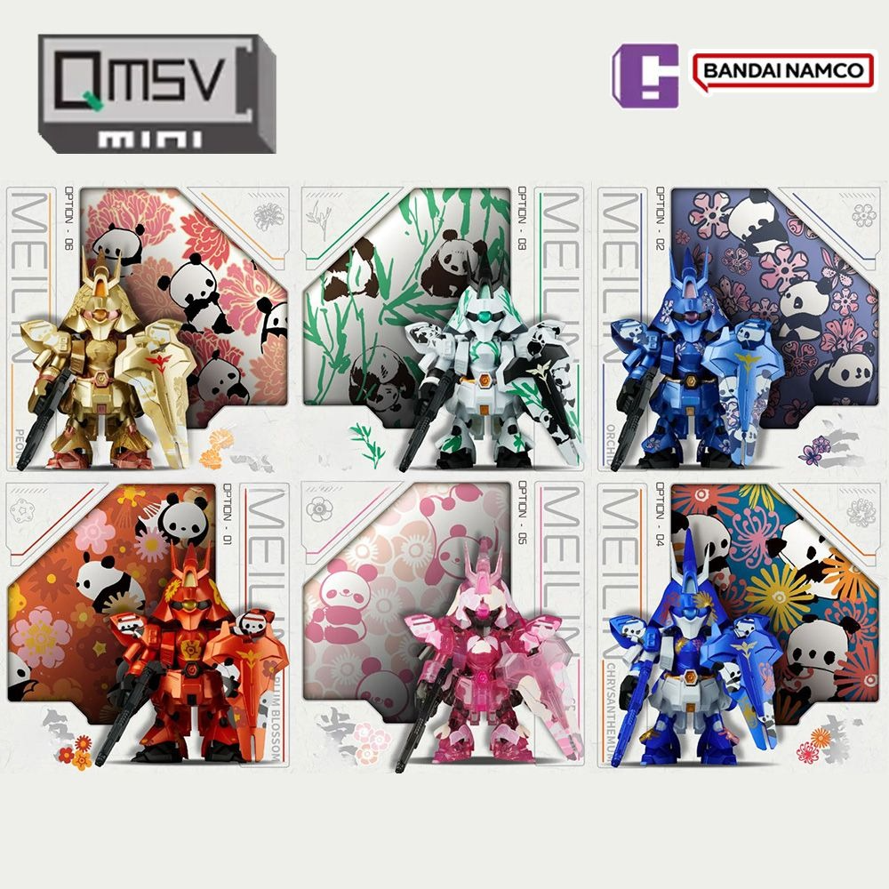 Bandai x QMSV Mini Sazabi Ver. Meilin Panda MSN-04 Blind Box-Single Box (Random)-Bandai Namco-Ace Cards & Collectibles
