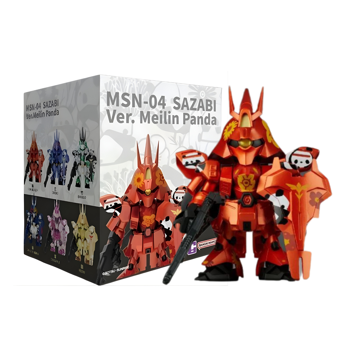 Bandai x QMSV Mini Sazabi Ver. Meilin Panda MSN-04 Blind Box