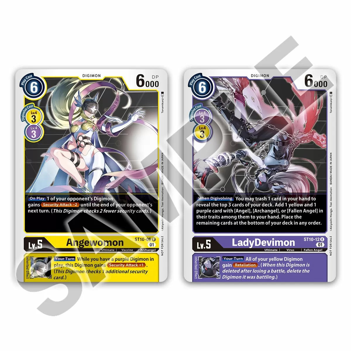 Digimon Card Game Tamer Goods Set &quot;Angewomon &amp; LadyDevimon&quot; (PB-14)-Bandai Namco-Ace Cards &amp; Collectibles