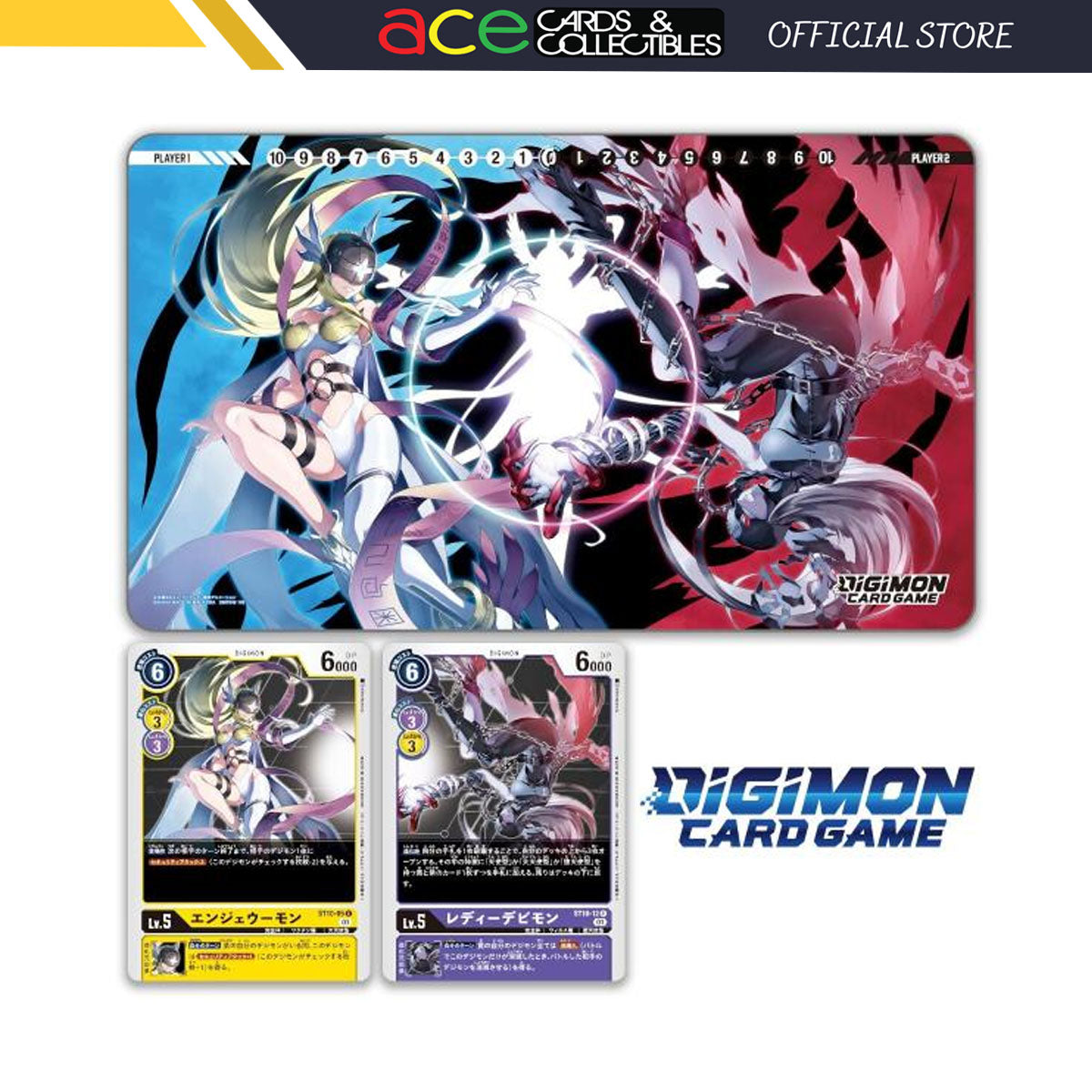 Digimon Card Game Tamer Goods Set "Angewomon & LadyDevimon" (PB-14)-Bandai Namco-Ace Cards & Collectibles
