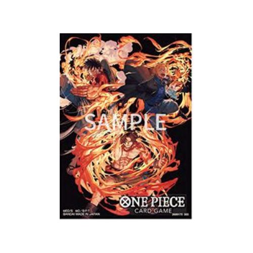 One Piece Card Game Limited Card Sleeve-Ace/Sabo/Luffy-Bandai Namco-Ace Cards &amp; Collectibles